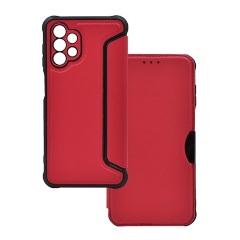 Samsung A13 4G Gigapack Tok álló, bőr hatású FLIP, karbon minta, PIROS Samsung A13 4G Gigapack Tok álló, bőr hatású FLIP, karbon minta, PIROS