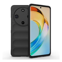 Honor Magic6 Lite 5G Gigapack Szilikon telefonvédő ütésállóság, 3D, FEKETE
