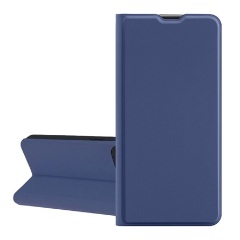 Redmi 12C Gigapack Tok álló, bőr hatású FLIP, kártyazseb, SÖTÉTKÉK