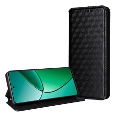 Motorola Edge 50 Neo 5G Gigapack Tok álló, bőr hatású FLIP, prémium, FEKETE