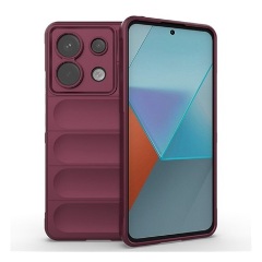 Xiaomi Poco X6 5G Gigapack Szilikon telefonvédő ütésállóság, 3D, BORDÓ