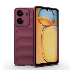 Xiaomi Poco C65 4G Gigapack Szilikon telefonvédő ütésállóság, 3D, BORDÓ Xiaomi Poco C65 4G Gigapack Szilikon telefonvédő ütésállóság, 3D, BORDÓ