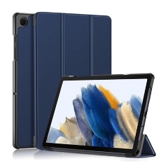 Samsung Tab A9 Plus 5G Gigapack Tok álló, bőr hatású aktív FLIP, asztali tartó, SÖTÉTKÉK