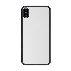 iPhone XS Max 6.5 JOYROOM ELECTROPLATED szilikon telefonvédő fémhatású keret FEKETE