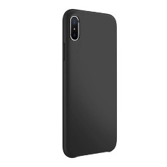 iPhone XS Max 6.5 JOYROOM LYBER műanyag telefonvédő gumírozott, mikroszálas belső, FEKETE