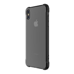 iPhone XS 5.8 HOCO ARMOR szilikon telefonvédő ütésállóság, átlátszó hátlap, SZÜRKE