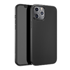 iPhone 12 Pro Max HOCO THIN műanyag telefonvédő 0.45mm, ultravékony, FEKETE