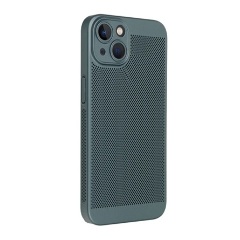 iPhone 15 Gigapack műanyag telefonvédő légáteresztő, kameravédő, SÖTÉTZÖLD