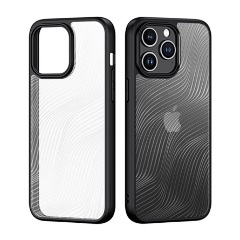 iPhone 15 Pro DUX DUCIS AIMO szilikon telefonvédő ütésállóság, hullám, FEKETE