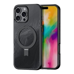 iPhone 16 Pro 5G DUX DUCIS AIMO szilikon telefonvédő ütésállóság, hullám, FEKETE
