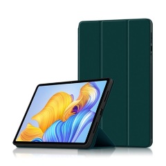 Honor Pad 8 GIGAPACK tok álló, bőr hatású FLIP, asztali tartó, SÖTÉTZÖLD