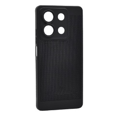 Redmi Note 13 5G GIGAPACK Műanyag telefonvédő légáteresztő, kameravédő, FEKETE