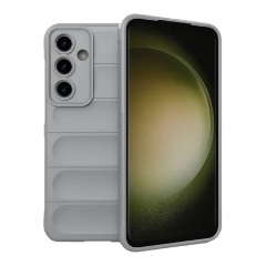 Samsung S24 FE 5G Gigapack Szilikon telefonvédő ütésállóság, 3D, VILÁGOSSZÜRKE