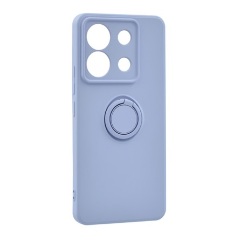 Xiaomi Poco X6 5G Gigapack Szilikon telefonvédő tartógyűrű, kameravédő, LILA