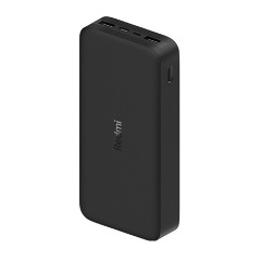 XIAOMI Mi PowerBank Dual vésztöltő 2 USB+Type-C+microUSB aljzat 20000mAh, gyorstöltő, FEKETE