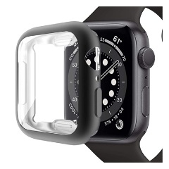 Apple Watch Series 9 45mm Gigapack Szilikon keret ütésálló FEKETE