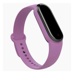 Xiaomi Mi Band 7 Gigapack pótszíj egyedi méret, szilikon, LILA