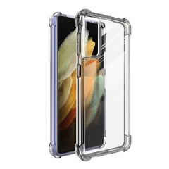Samsung S21 Gigapack Szilikon telefonvédő ütésállóság, légpárnás sarok, ÁTLÁTSZÓ