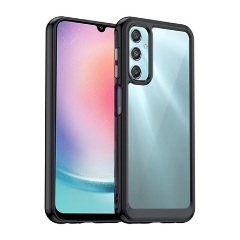 Samsung A25 5G Gigapack Szilikon telefonvédő ütésállóság, átlátszó hátlap, FEKETE