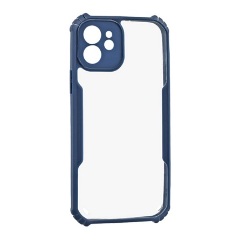 iPhone 12 Pro Gigapack Szilikon telefonvédő ütésállóság, kameravédő, SÖTÉTKÉK