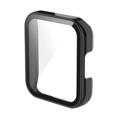 Redmi Watch 2 Lite Gigapack Műanyag keret BUMPER, ütésállóság + kijelzővédő üveg, FEKETE