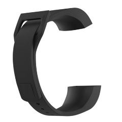 Xiaomi MI Band 4C Gigapack pótszíj egyedi méret, szilikon, FEKETE