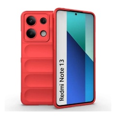 Redmi Note 13 4G Gigapack Szilikon telefonvédő ütésállóság, 3D, PIROS