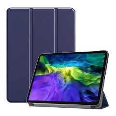 IPAD Air 11 (2024) Gigapack Tok álló, bőr hatású aktív FLIP, asztali tartó, SÖTÉTKÉK