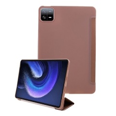 Xiaomi Pad 6 Gigapack Tok álló, bőr hatású aktív FLIP, asztali tartó, ROZÉARANY