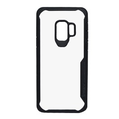Samsung S9 IPAKY szilikon telefonvédő ütésállóság, átlátszó hátlap, FEKETE