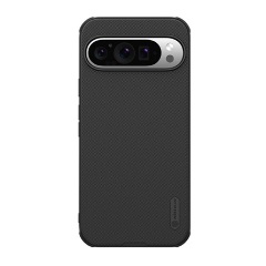 Google Pixel 9 Pro XL NILLKIN SUPER FROSTED PRO MAGNETIC műanyag telefonvédő mágneses, gumírozott, FEKETE