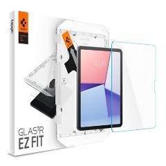 IPAD Air 11 (2024) SPIGEN EZ FIT HD képernyővédő üveg 2.5D, 9H + segédkeret, ÁTLÁTSZÓ