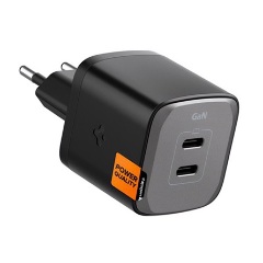 SPIGEN ARCSTATION PRO hálózati töltő 2 Type-C aljzat 45W, PD gyorstöltő 3.0, FEKETE