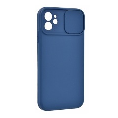 iPhone 11 GIGAPACK szilikon telefonvédő matt, kameravédő, SÖTÉTKÉK