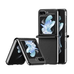 Samsung Z Flip5 5G DUX DUCIS BRIL műanyag telefonvédő ütésállóság, rombusz, FEKETE