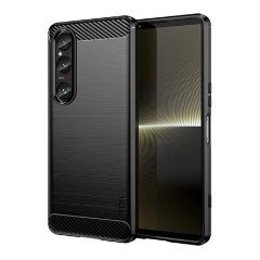 Sony Xperia 1 VI 5G MOFI szilikon telefonvédő ütésállóság, karbon minta, FEKETE