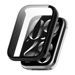 Xiaomi Smart Band 8 Pro Gigapack Műanyag keret ütésálló + kijelzővédő üveg FEKETE