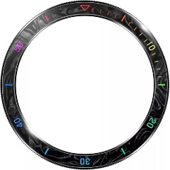 Xiaomi Watch Bezel Rainbow okosóra műanyag hátlap színes