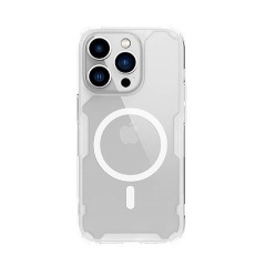 iPhone 14 Pro Max NILLKIN NATURE PRO MAGNETIC műanyag telefonvédő ütésállóság, MagSafe, ÁTLÁTSZÓ