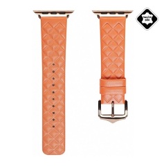 Apple Watch Series 10 42mm DUX DUCIS pótszíj egyedi méret, 3D rombusz, NARANCSSÁRGA