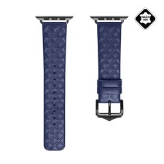 Apple Watch Series 10 42mm DUX DUCIS pótszíj egyedi méret, 3D rombusz, SÖTÉTKÉK