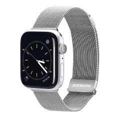 Apple Watch Series 10 46mm DUX DUCIS pótszíj egyedi méret, mágneses, EZÜST