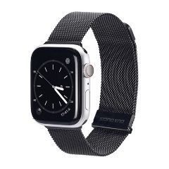 Apple Watch Series 10 46mm DUX DUCIS pótszíj egyedi méret, mágneses, FEKETE