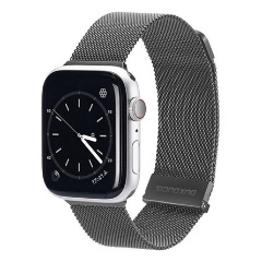 Apple Watch Series 10 46mm DUX DUCIS pótszíj egyedi méret, mágneses, SZÜRKE
