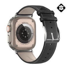 Apple Watch Series 10 46mm DUX DUCIS YS pótszíj egyedi méret, állítható, FEKETE