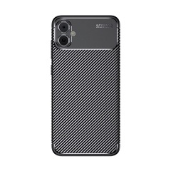 Samsung A05 4G Gigapack Szilikon telefonvédő ütésállóság, karbon minta, FEKETE