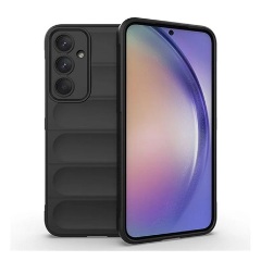 Samsung A55 5G Gigapack Szilikon telefonvédő ütésállóság, 3D, FEKETE