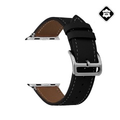 Apple Watch Series 10 42mm GIGAPACK Pótszíj egyedi méret, valódi bőr, FEKETE