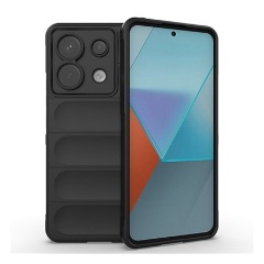 Xiaomi Poco X6 5G Gigapack Szilikon telefonvédő ütésállóság, 3D, FEKETE