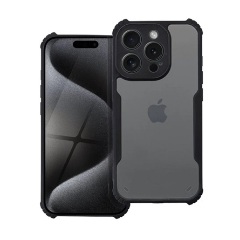iPhone 15 Pro Max Gigapack Szilikon telefonvédő ütésállóság, kameravédő, FEKETE